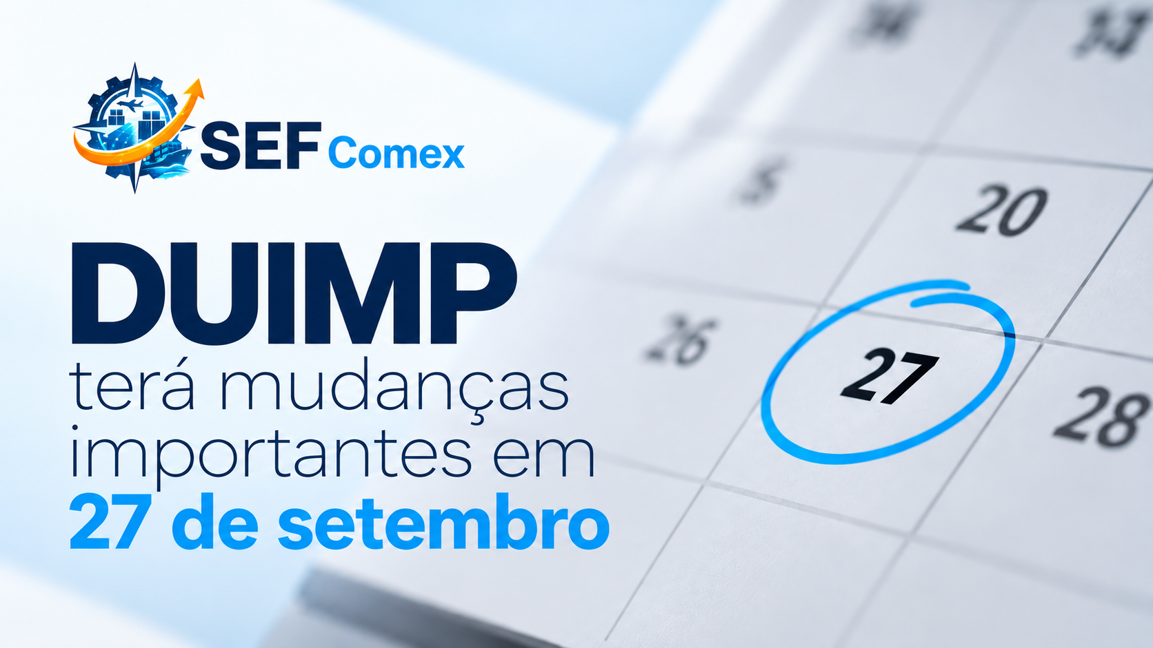 DUIMP terá mudanças importantes em 27 de setembro de 2026